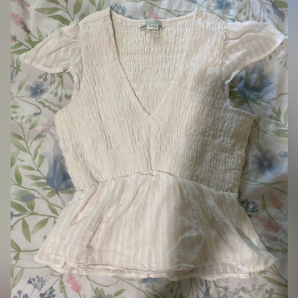 Cream blouse